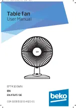 Beko EFT4100WN User Manual preview