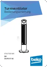 Preview for 38 page of Beko EFW7000WN User Manual