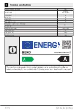 Preview for 40 page of Beko EPT8C4IT User Manual