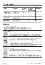 Preview for 52 page of Beko FPP 4102 W User Manual