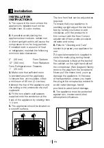 Preview for 8 page of Beko FREEZ55FW Installation, Operation & Food Storage Instructions