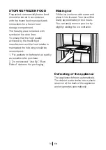 Preview for 15 page of Beko FREEZ55FW Installation, Operation & Food Storage Instructions