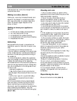 Preview for 11 page of Beko FSA14921 Instructions Manual