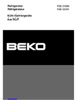 Preview for 1 page of Beko FSE 21906 Manual