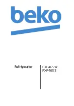 Beko FXF465 S Manual preview