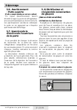 Preview for 59 page of Beko GF312E33WCH User Manual