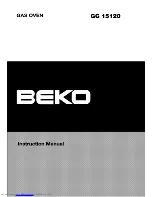 Beko GG 15120 Instruction Manual предпросмотр