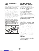 Preview for 17 page of Beko GL22APS Installation, Operation & Food Storage Instructions