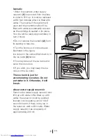 Preview for 19 page of Beko GL22APS Installation, Operation & Food Storage Instructions