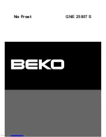 Preview for 1 page of Beko GNE 15906 S Manual