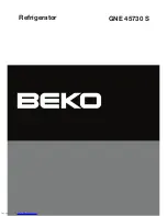 Preview for 1 page of Beko GNE 45730 Manual