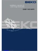 Preview for 1 page of Beko GNE114610APX Manual