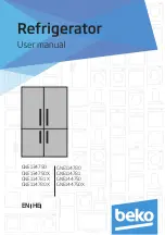 Preview for 1 page of Beko GNE114780 X User Manual