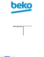 Beko GNE134750X Manual preview