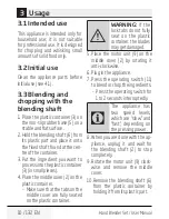 Preview for 10 page of Beko HBA5550W User Manual