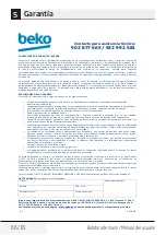 Preview for 66 page of Beko HBA7602W User Manual