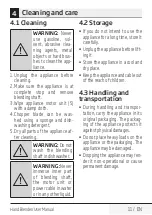 Preview for 11 page of Beko HBA7606W User Manual