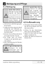 Preview for 21 page of Beko HBA7606W User Manual