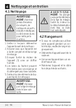 Preview for 34 page of Beko HBA7606W User Manual