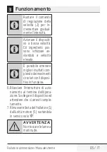 Preview for 85 page of Beko HBA7606W User Manual