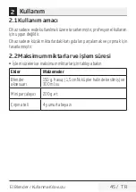 Preview for 45 page of Beko HBA7608W User Manual