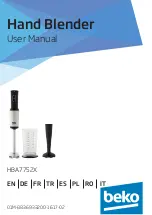 Beko HBA7752X User Manual preview