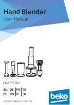 Preview for 1 page of Beko HBA7753DX User Manual