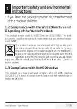 Preview for 7 page of Beko HBS5550W User Manual