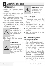 Preview for 12 page of Beko HBS5550W User Manual