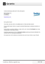 Preview for 69 page of Beko HBS5550W User Manual