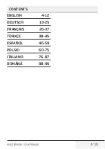 Preview for 3 page of Beko HBS6600W User Manual