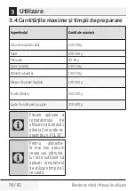 Preview for 96 page of Beko HBS6600W User Manual