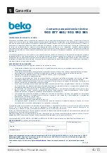 Preview for 41 page of Beko HBS6700W User Manual