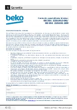 Preview for 42 page of Beko HBS6700W User Manual