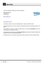 Preview for 16 page of Beko HBS6702W User Manual