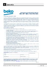 Preview for 41 page of Beko HBS6702W User Manual