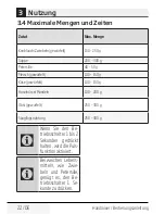 Preview for 22 page of Beko HBS7600W User Manual