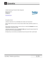 Preview for 25 page of Beko HBS7600W User Manual