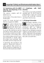 Preview for 7 page of Beko HCA 62321 B Instruction Booklet