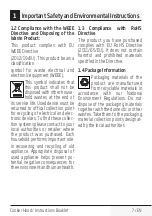 Preview for 7 page of Beko HCA63420B Instruction Booklet