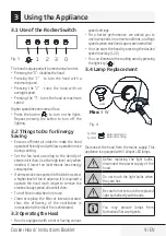 Preview for 9 page of Beko HCA63420B Instruction Booklet