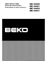 Предварительный просмотр 1 страницы Beko HIC 64400 User Instructions