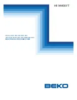 Beko HII 94400 FT Installation Instructions Manual предпросмотр