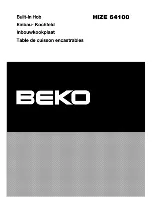 Предварительный просмотр 1 страницы Beko HIZE Manual