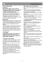 Preview for 8 page of Beko HM130530N Instructions For Use Manual