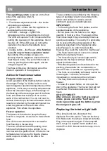 Preview for 11 page of Beko HM130530N Instructions For Use Manual