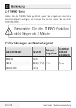 Preview for 26 page of Beko HMM 62404 W User Manual