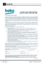 Preview for 40 page of Beko HMM7424W User Manual