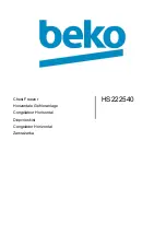 Beko HS222540 Manual preview