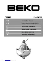 Preview for 1 page of Beko hsa24530 Instructions For Use Manual